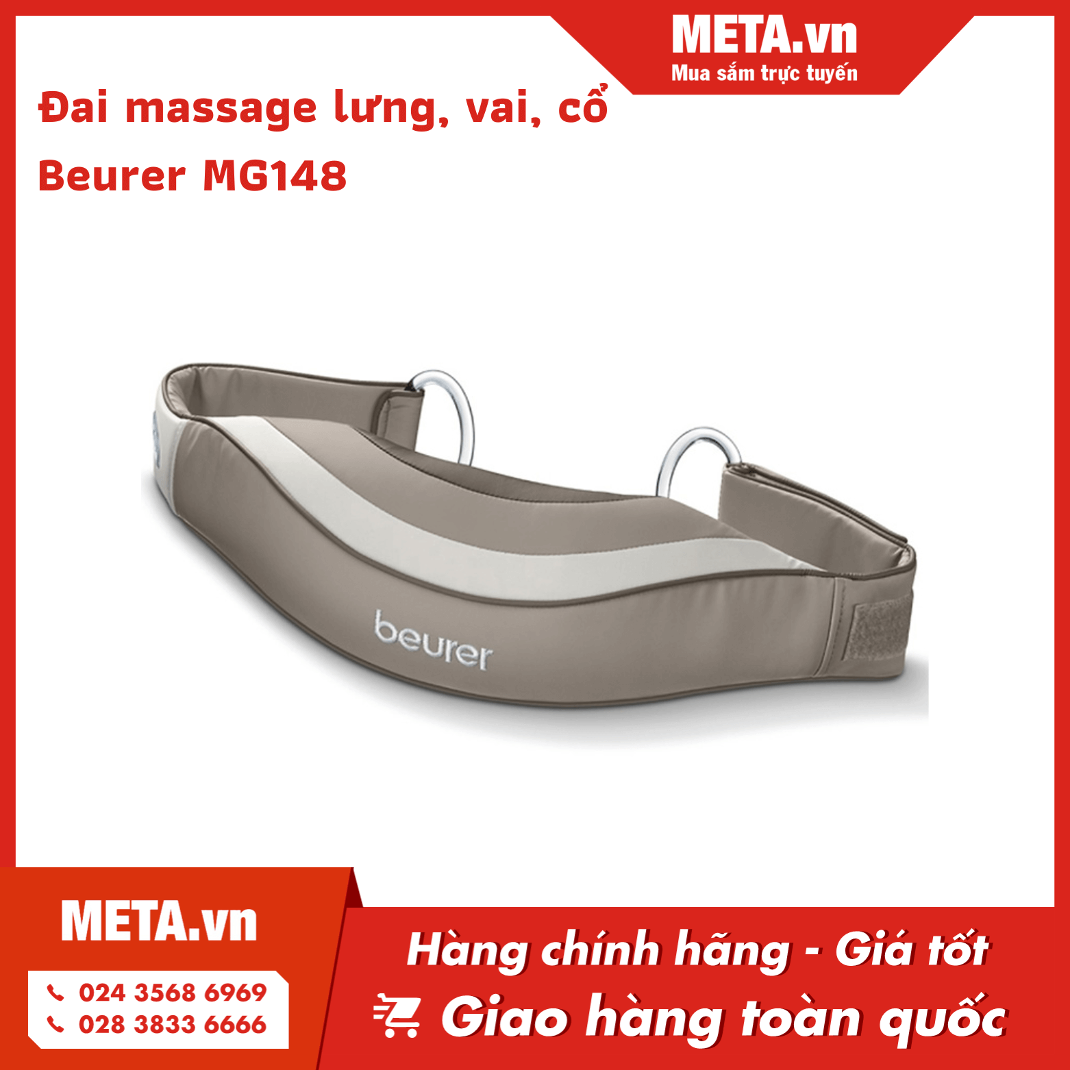 Đai massage lưng, vai, cổ Beurer MG148