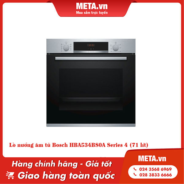 Lò nướng âm tủ Bosch HBA534BS0A Series 4