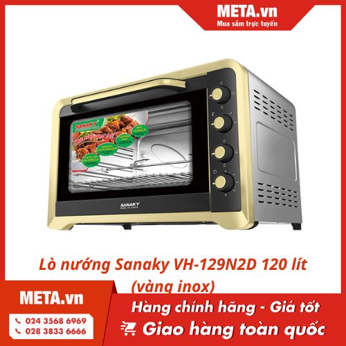 Lò nướng Sanaky VH-129N2D 120 lít (vàng inox)