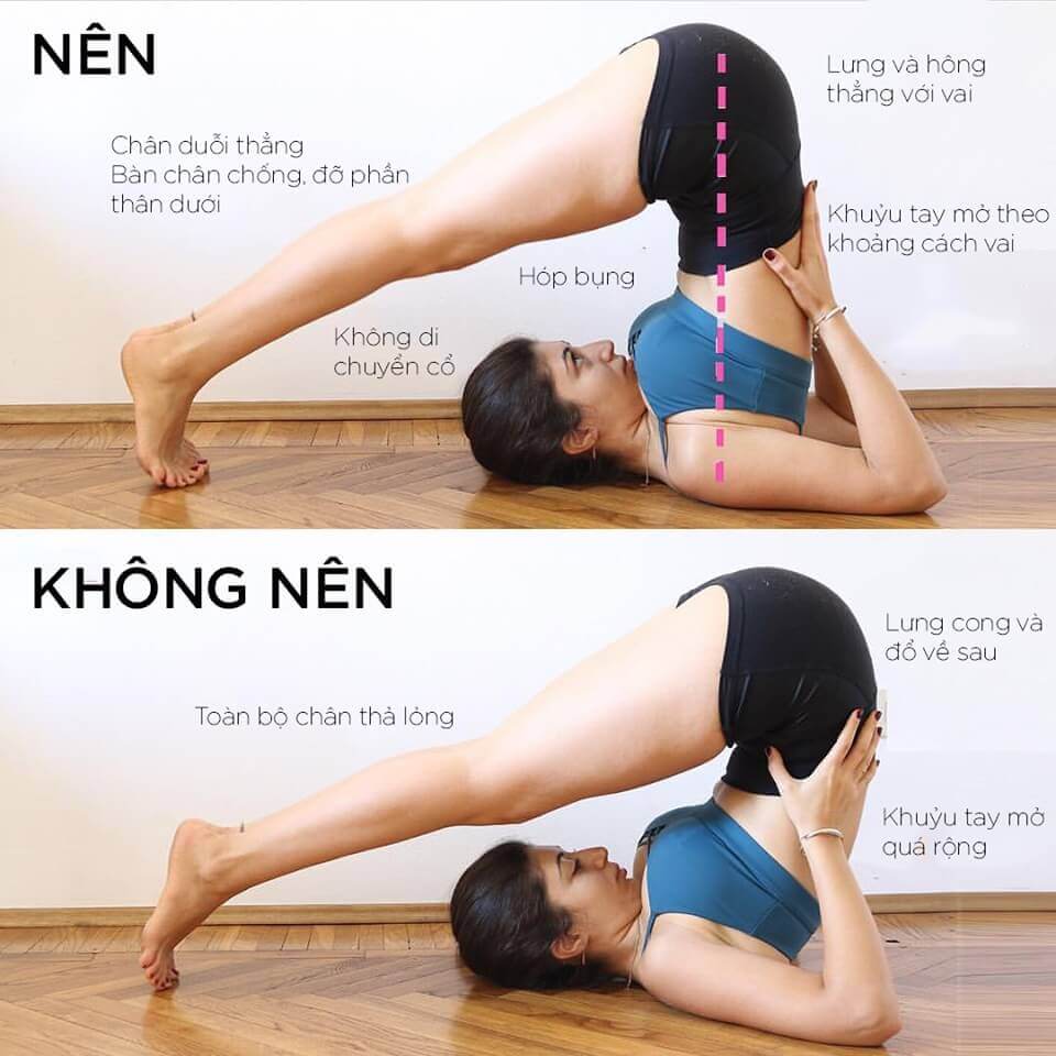 Những lưu ý khi thực hiện tư thế cái cày
