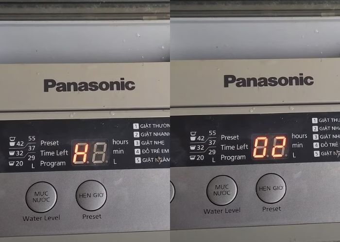 Mã lỗi máy giặt Panasonic H02 do máy giặt bị quá tải