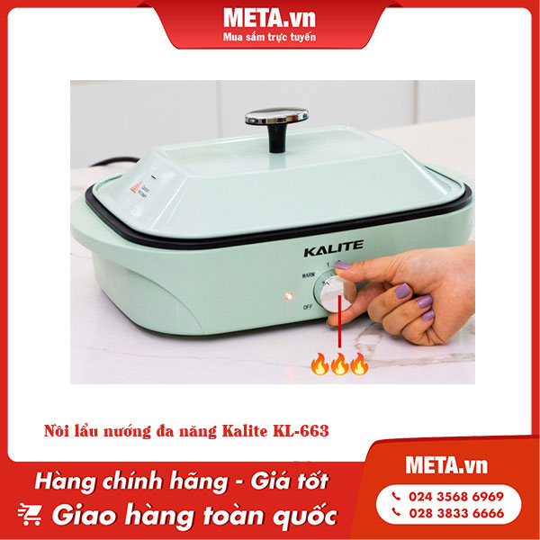 Nồi lẩu nướng đa năng Kalite KL-663