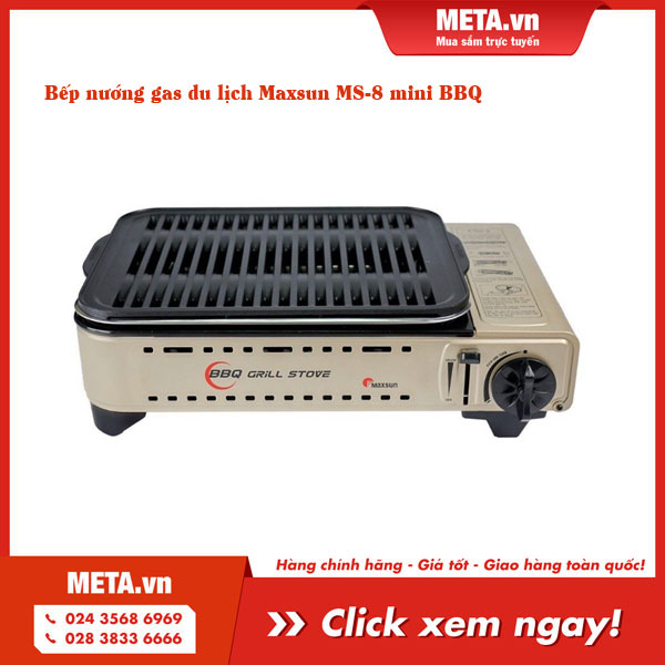 Bếp nướng gas mini Maxsun MS-8 BBQ