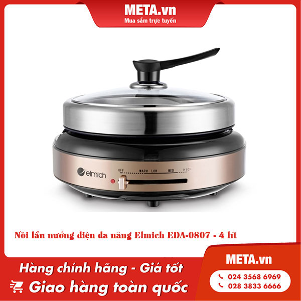 Nồi lẩu nướng điện đa năng Elmich EDA-0807