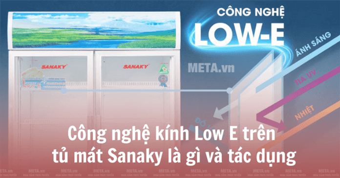 Công nghệ kính Low E trên tủ mát Sanaky là gì và tác dụng