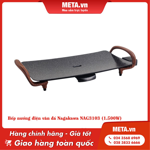 Bếp nướng không khói vân đá Nagakawa NAG3103