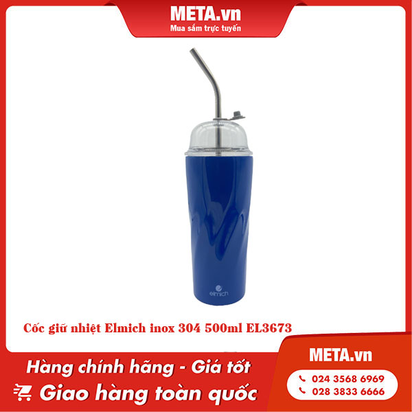 cốc giữ nhiệt Elmich inox 304 EL3673
