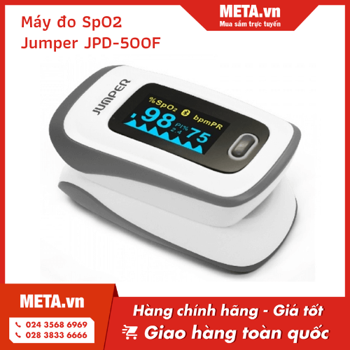 Máy đo nồng độ oxy bão hòa trong máu SPO2 Jumper JPD-500F (Bluetooth)