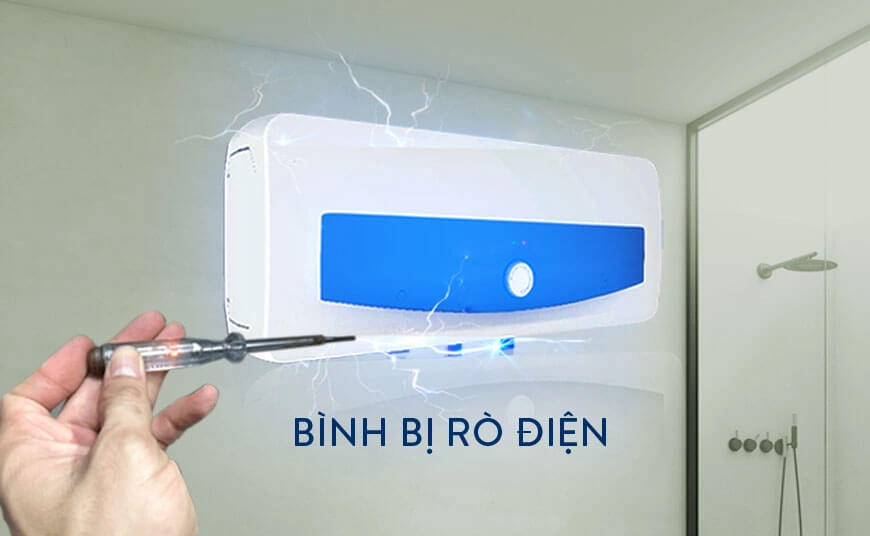 Bình nóng lạnh tự nhảy aptomat do bình nóng lạnh bị rò điện