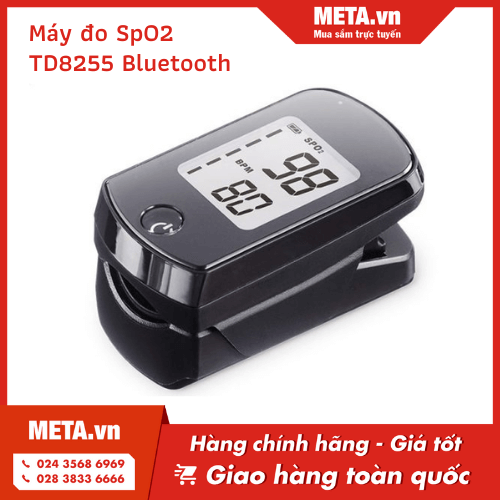 Máy đo nồng độ oxy bão hoà trong máu và nhịp tim SPO2 TD8255 Bluetooth