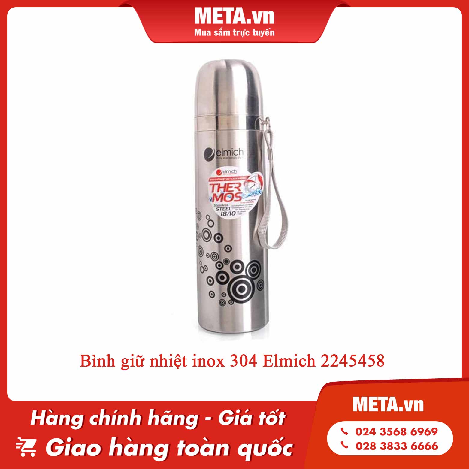 Bình giữ nhiệt inox 304 Elmich 2245458