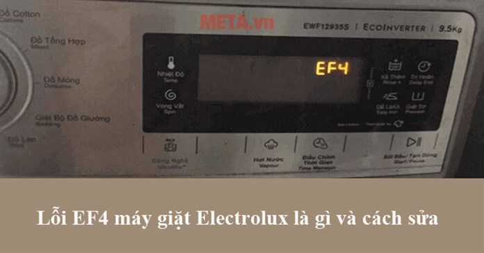 Lỗi EF4 máy giặt Electrolux là gì và cách sửa