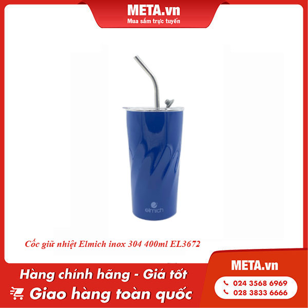 Cốc giữ nhiệt Elmich inox 304 400ml EL3672