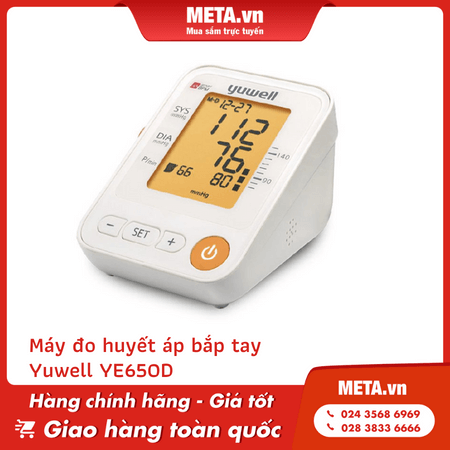 Máy đo huyết áp có giọng nói Yuwell YE650D