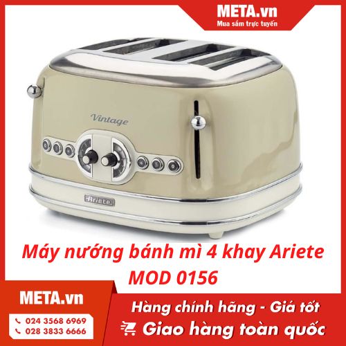 Máy nướng bánh mì 4 ngăn Ariete MOD 0156