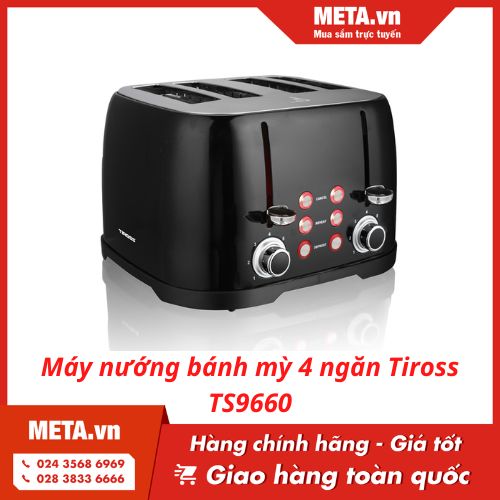 Máy nướng bánh mỳ 4 ngăn Tiross TS9660
