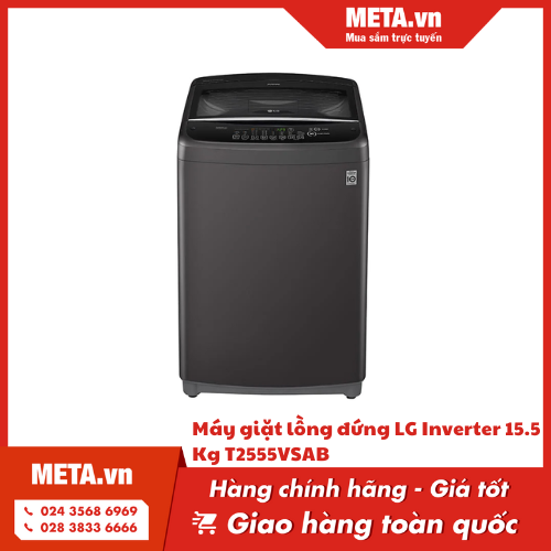 Máy giặt lồng đứng LG Inverter 15.5 Kg T2555VSAB