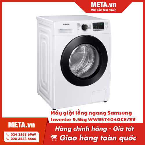 Máy giặt lồng ngang Samsung Inverter 9.5kg WW95T4040CE/SV