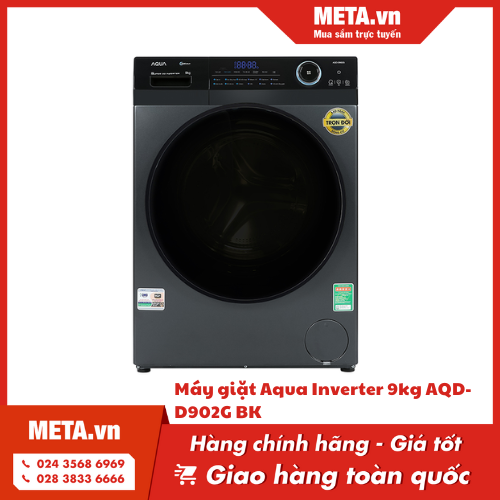 Máy giặt Aqua Inverter 9kg AQD-D902G BK
