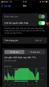 Cách tiết kiệm pin trên iOS 16