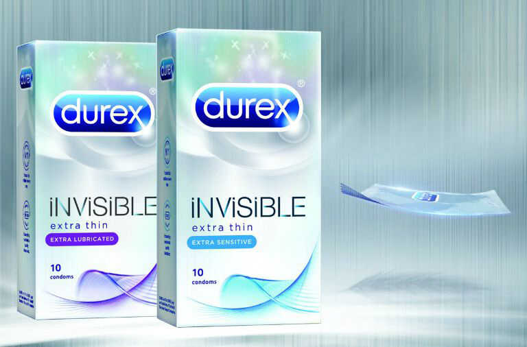 Durex Invisible Extra Sensitive và Extra Lubricated loại hộp 10 chiếc