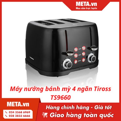 Máy nướng bánh mỳ 4 ngăn Tiross TS9660