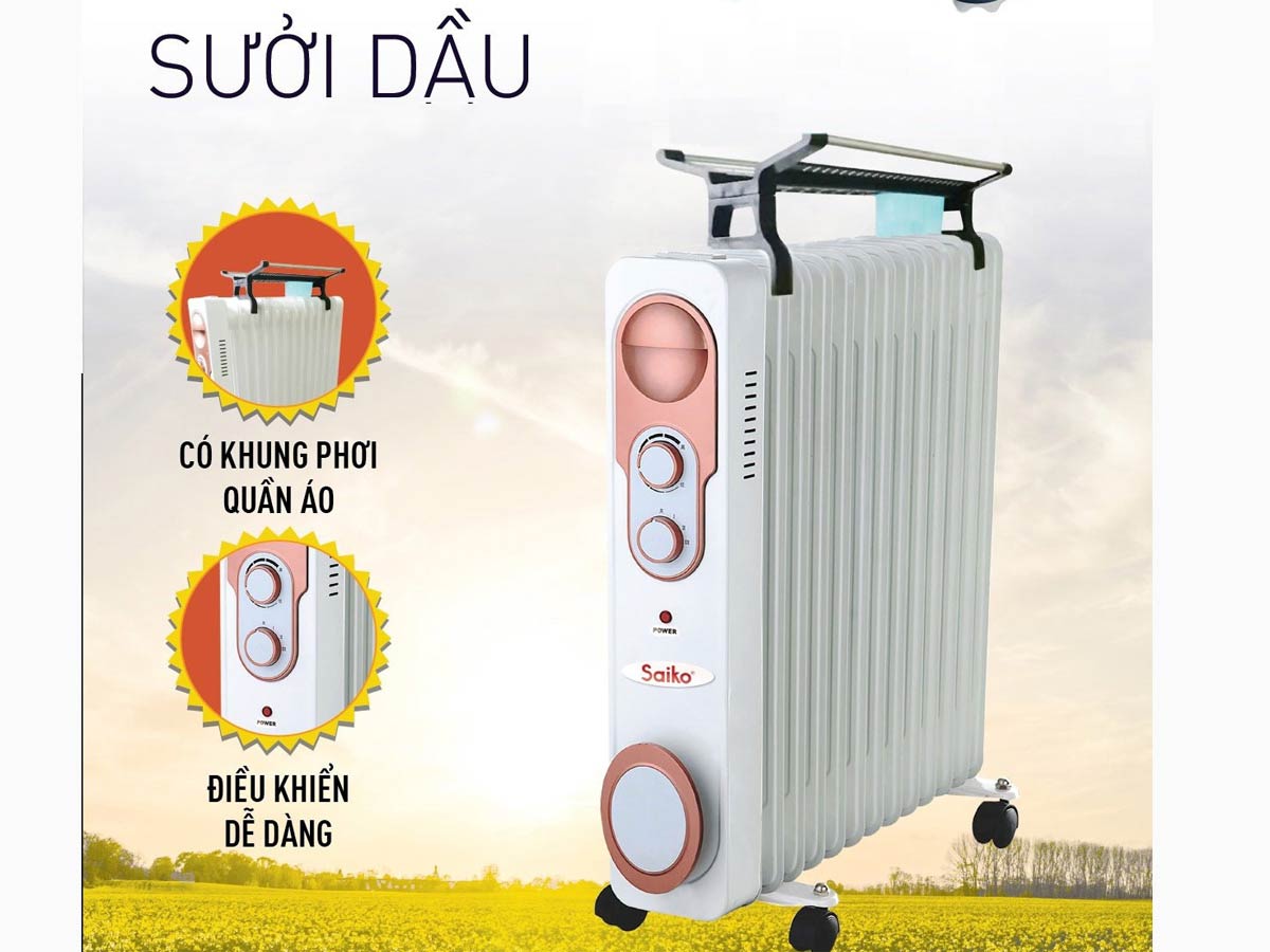 Lưu ý khi sử dụng máy sưởi dầu