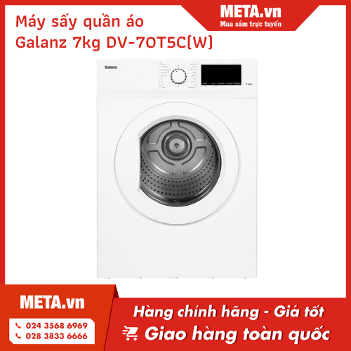 Máy sấy thông hơi Galanz 7kg DV-70T5C(W) 