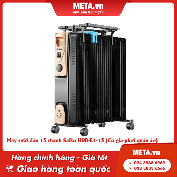 Máy sưởi dầu Saiko HDB-E1-15