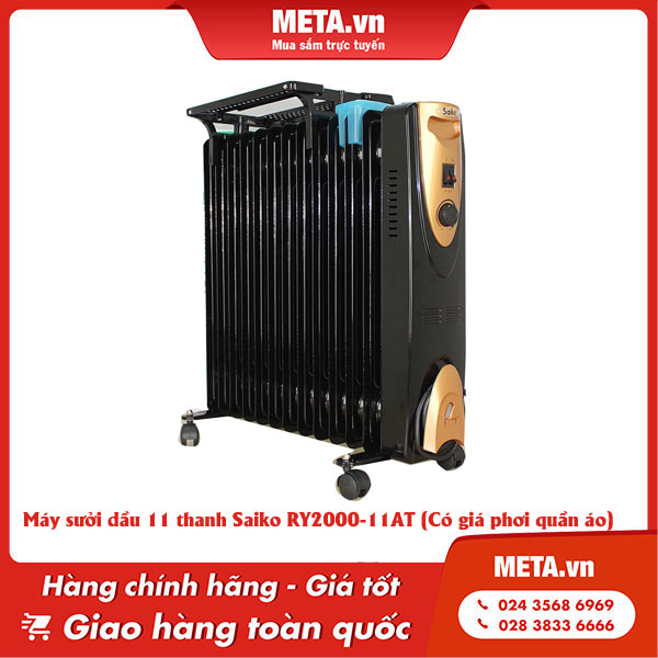 Máy sưởi dầu 11 thanh Saiko RY2000-11AT
