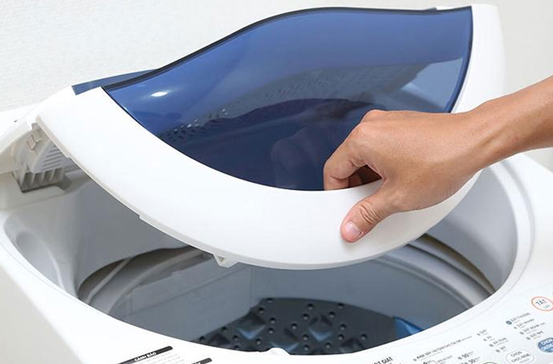 Cửa máy giặt Toshiba chưa được đóng kín