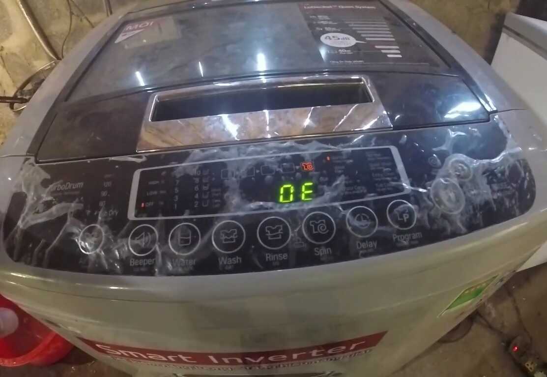 Lỗi OE máy giặt LG là gì?