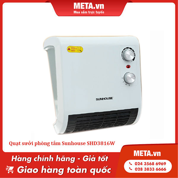 Quạt sưởi phòng tắm Sunhouse SHD3816W