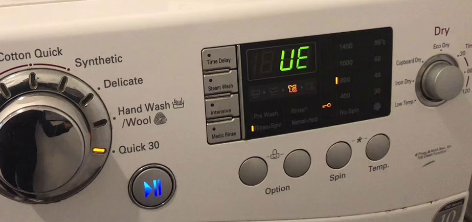 Các lỗi phổ biến của máy giặt LG
