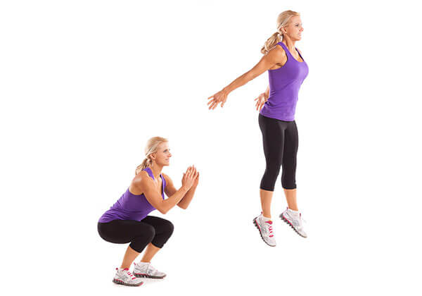 Người gầy có thể thực hiện bài tập Jump Squat