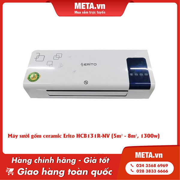 Máy sưởi gốm treo tường ceramic Erito HCB131R-NV