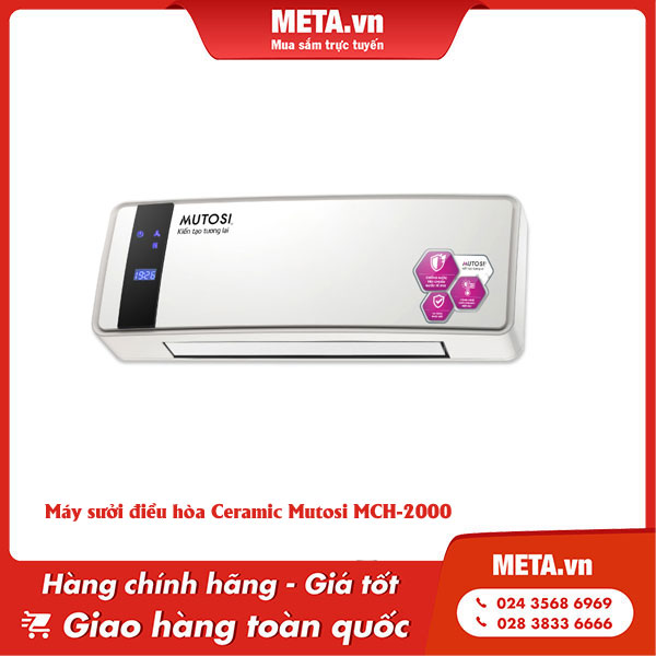 Máy sưởi gốm treo tường Ceramic Mutosi MCH-2000