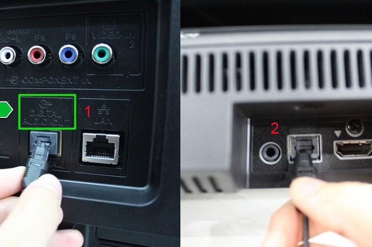 Cách kết nối cổng âm thanh quang học tivi với các thiết bị âm thanh khác