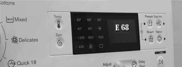 Máy giặt Electrolux báo lỗi E68