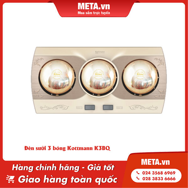 Đèn sưởi 3 bóng Kottmann K3BQ