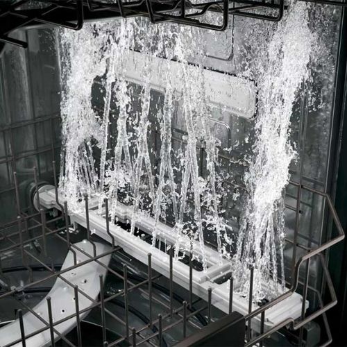 Máy rửa chén bát làm sạch nồi, xoong, chảo bằng vòi phun áp suất lớn
