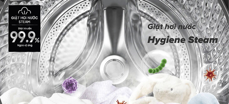 Công nghệ giặt hơi nước Hygiene Steam