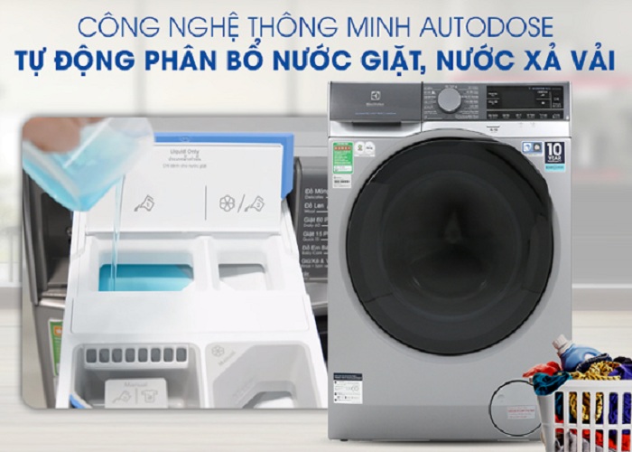 Công nghệ AutoDose tự động phân bố nước giặt