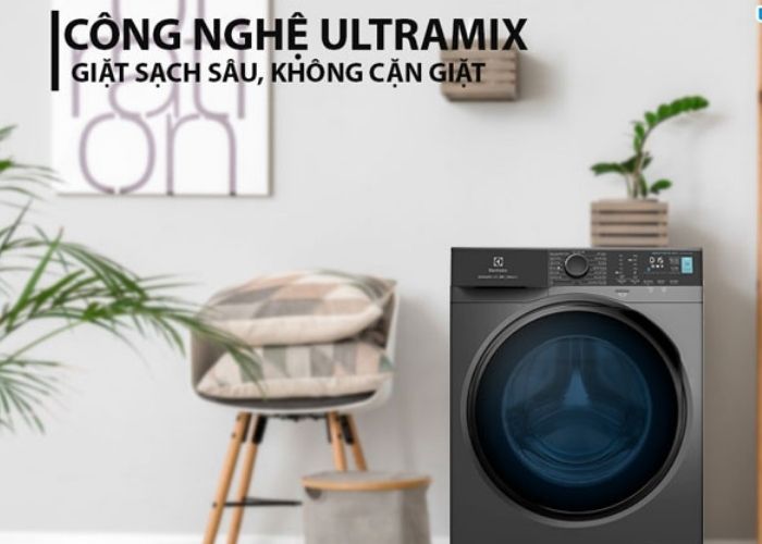 Ứng dụng công nghệ UltraMix giúp hòa tan bột giặt, nước giặt