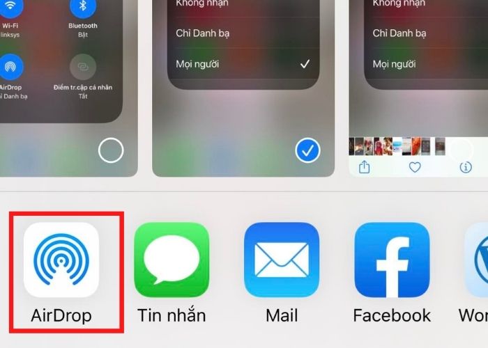Cách chuyển hình ảnh từ iPhone sang iPhone