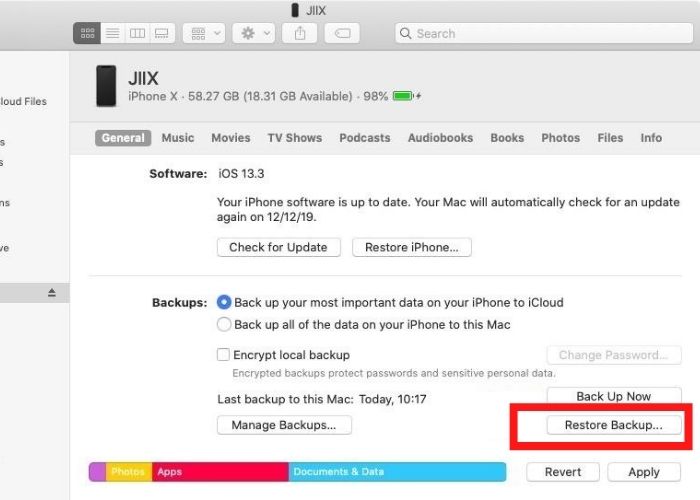 Chuyển ảnh từ iPhone bằng Finder