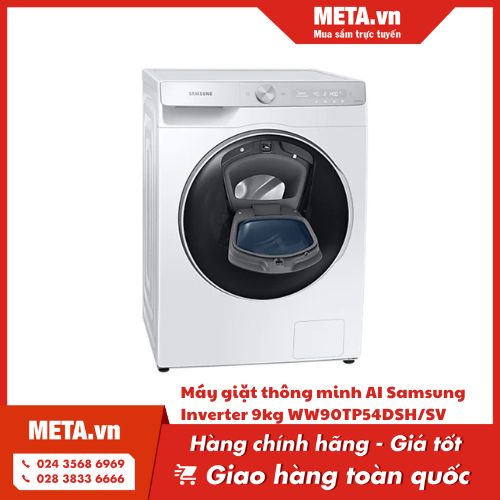 Máy giặt thông minh AI Samsung Inverter 9kg WW90TP54DSH/SV