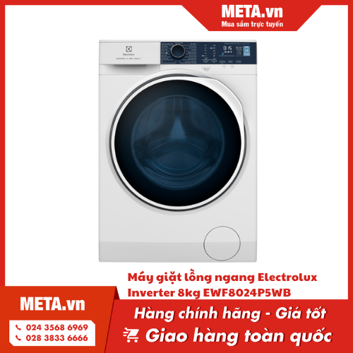 Máy giặt lồng ngang Electrolux Inverter 8kg EWF8024P5WB