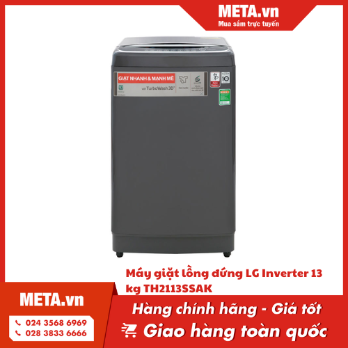 Máy giặt lồng đứng LG Inverter 13 kg TH2113SSAK