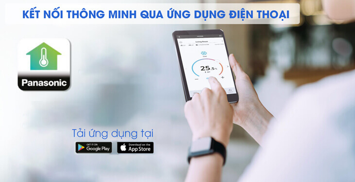 Kết nối thông minh qua ứng dụng Panasonic Comfort Cloud